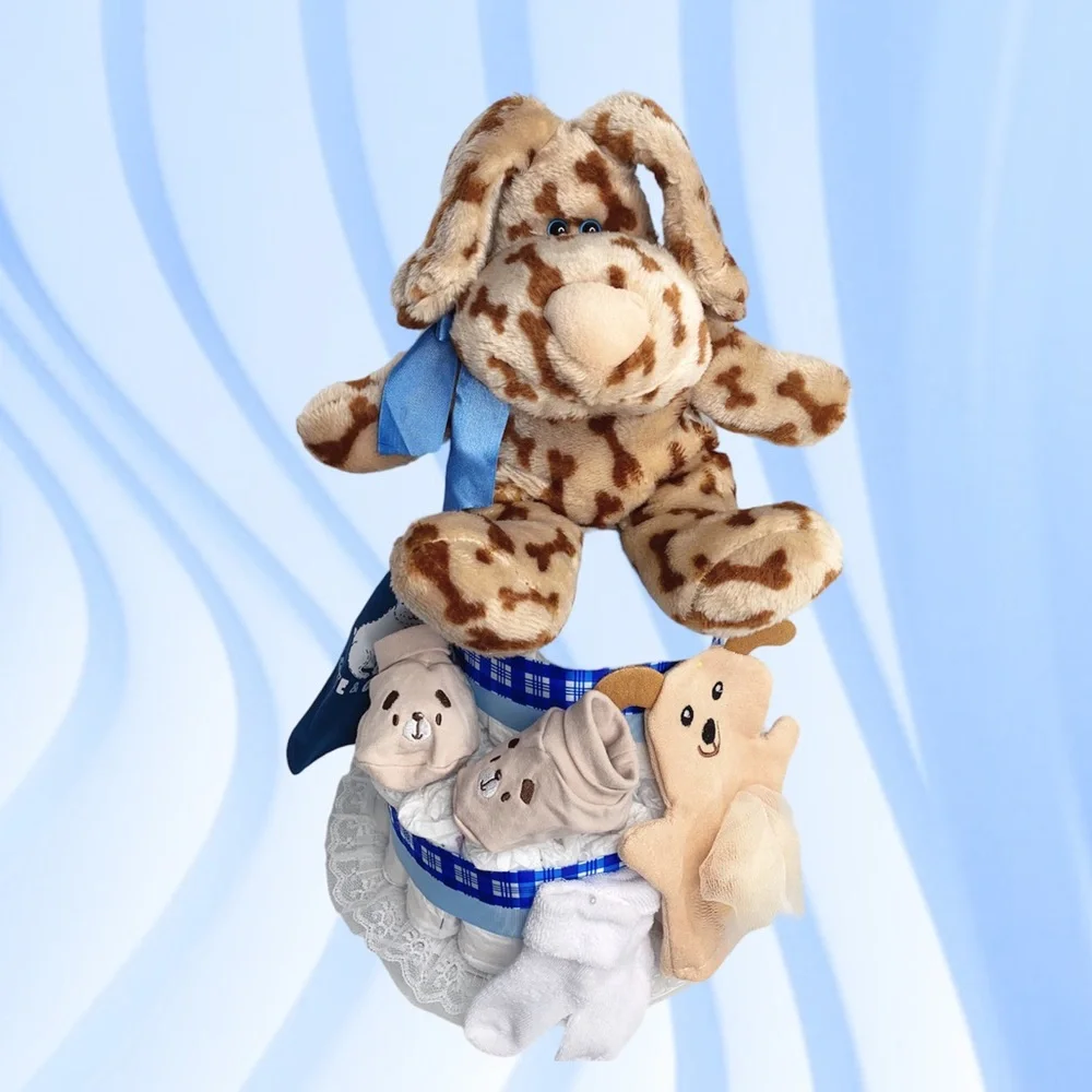 Puppy Diaper Cake, Doggy Diaper Cake